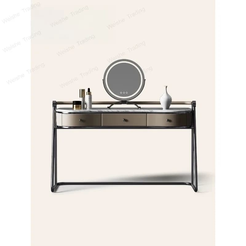Natural marble dresser modern minimalist home bedroom makeup table