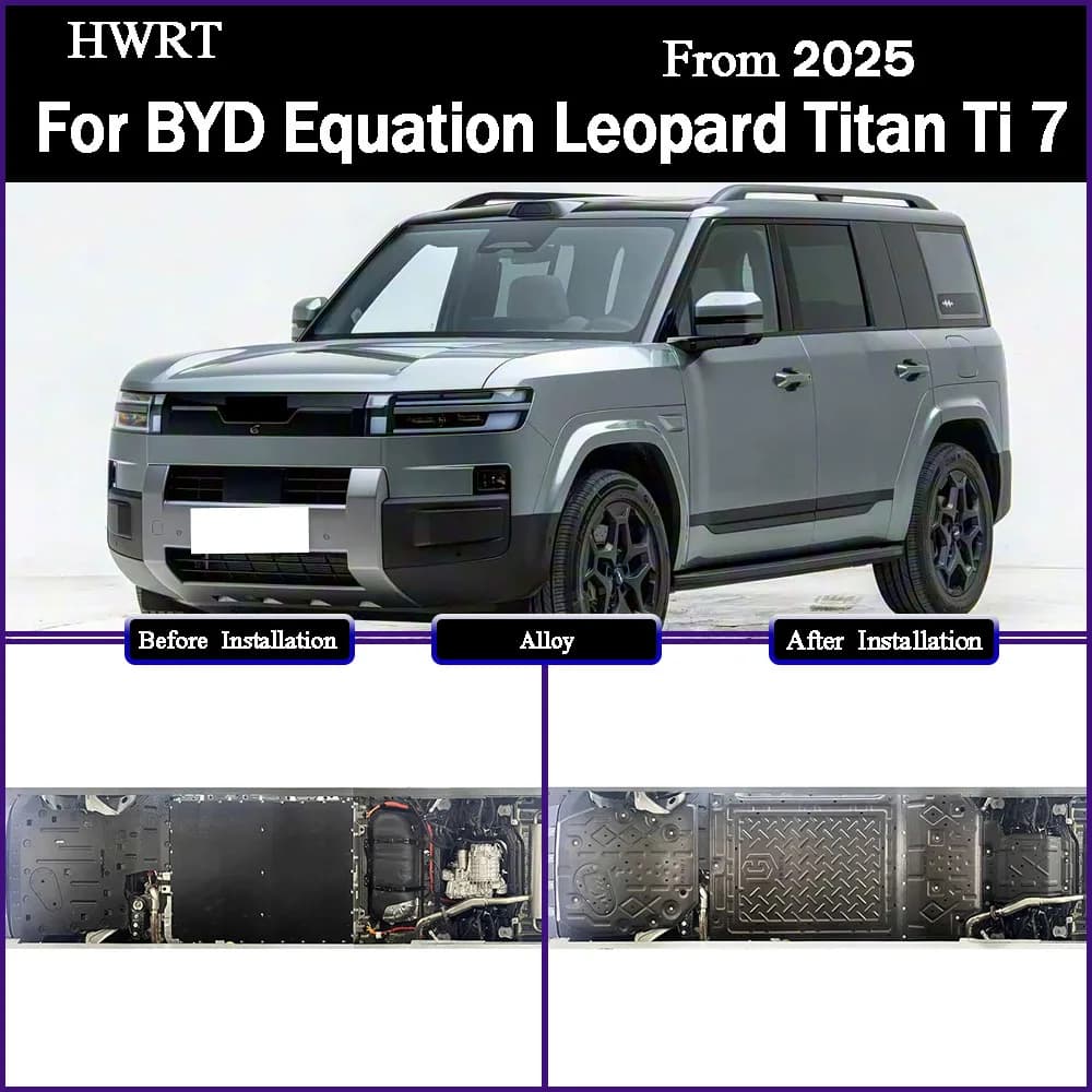 For BYD Equation Leopard Titan Ti 7 2025 AWD 190KM Protective Plate For Engine And Tank Chassis Guard Board Protection Plate
