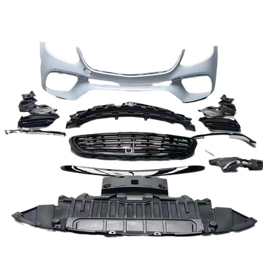 Hot Selling High Quality Glossy Black Car Front Bumper for  E Class W213 E260 E300 Upgrade to E63S  2016-2020