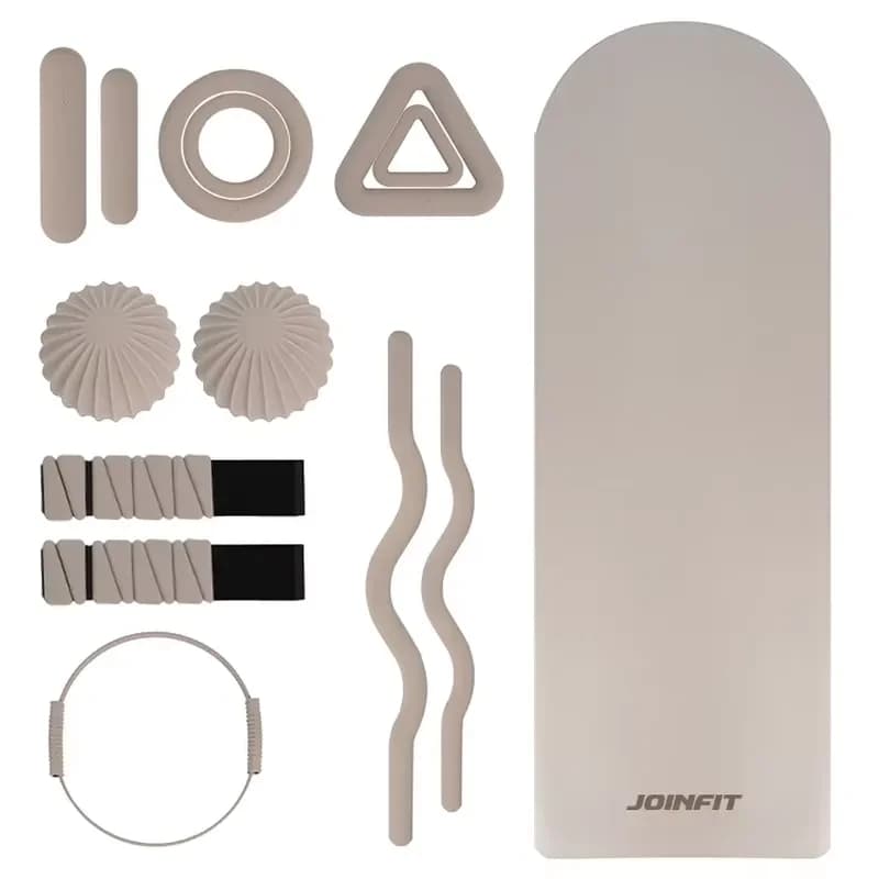 for Yoga Pilates Accessories Set Equipment Oval PU Exercise Mat Silicone Wrist Ankle Dumbbell Ring Barbell Pilates Ring