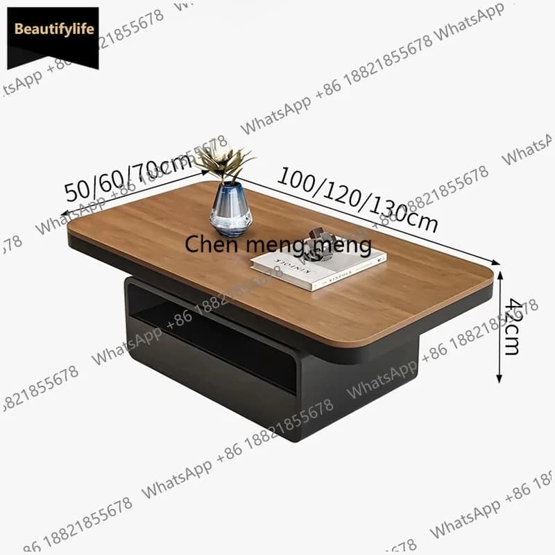 C85 Creative Storage Coffee Table Simple Space Saving Vintage Premium Side Table Aesthetic Elegant Corner Tables Home Furniture