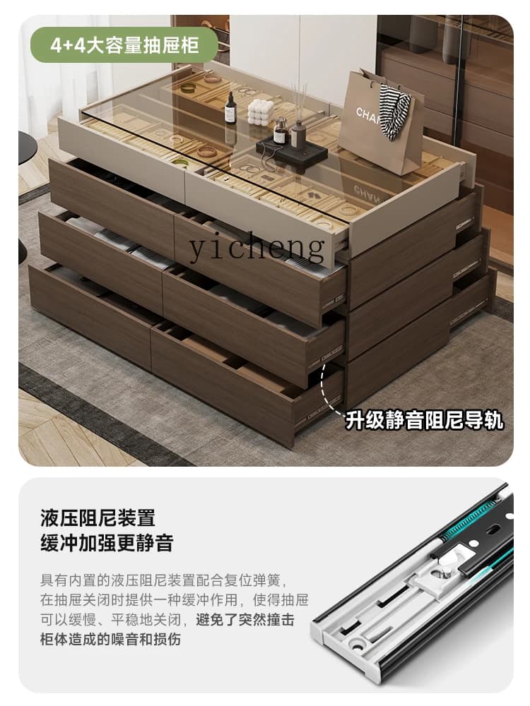 v5 High-Grade Double-Sided Display Stand Home Lockers Cloakroom Display Storage Floor Chest of Drawers Storage Integrated