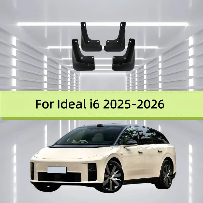 4PCS For Ideal i6 2025-2026 Car Fender Mudguards Anti-splash Flap Front Rear Mudflap