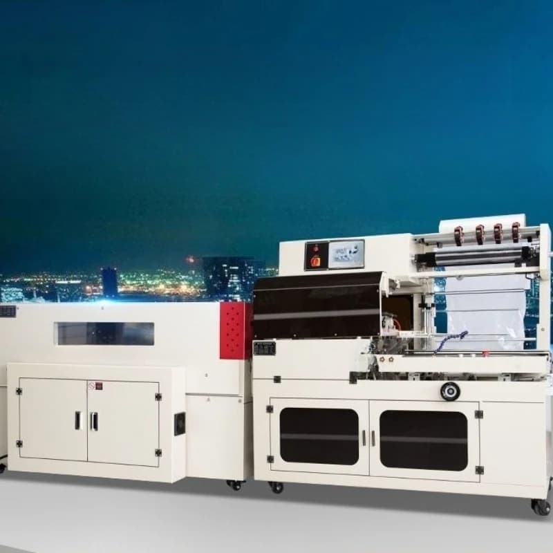 Automatic sealing and cutting machine, automatic coating machine, heat shrinkage machine