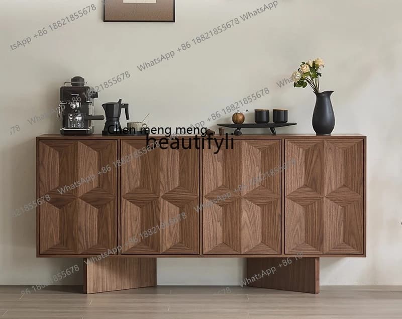 X Sideboard Storage Cabinet Restaurant Wall Cabinet Integrated Living Room Storage Wall Tea Cabinet