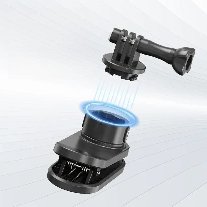 Quick disassembly and quick assembly Magnetic backpack clip for sports camera