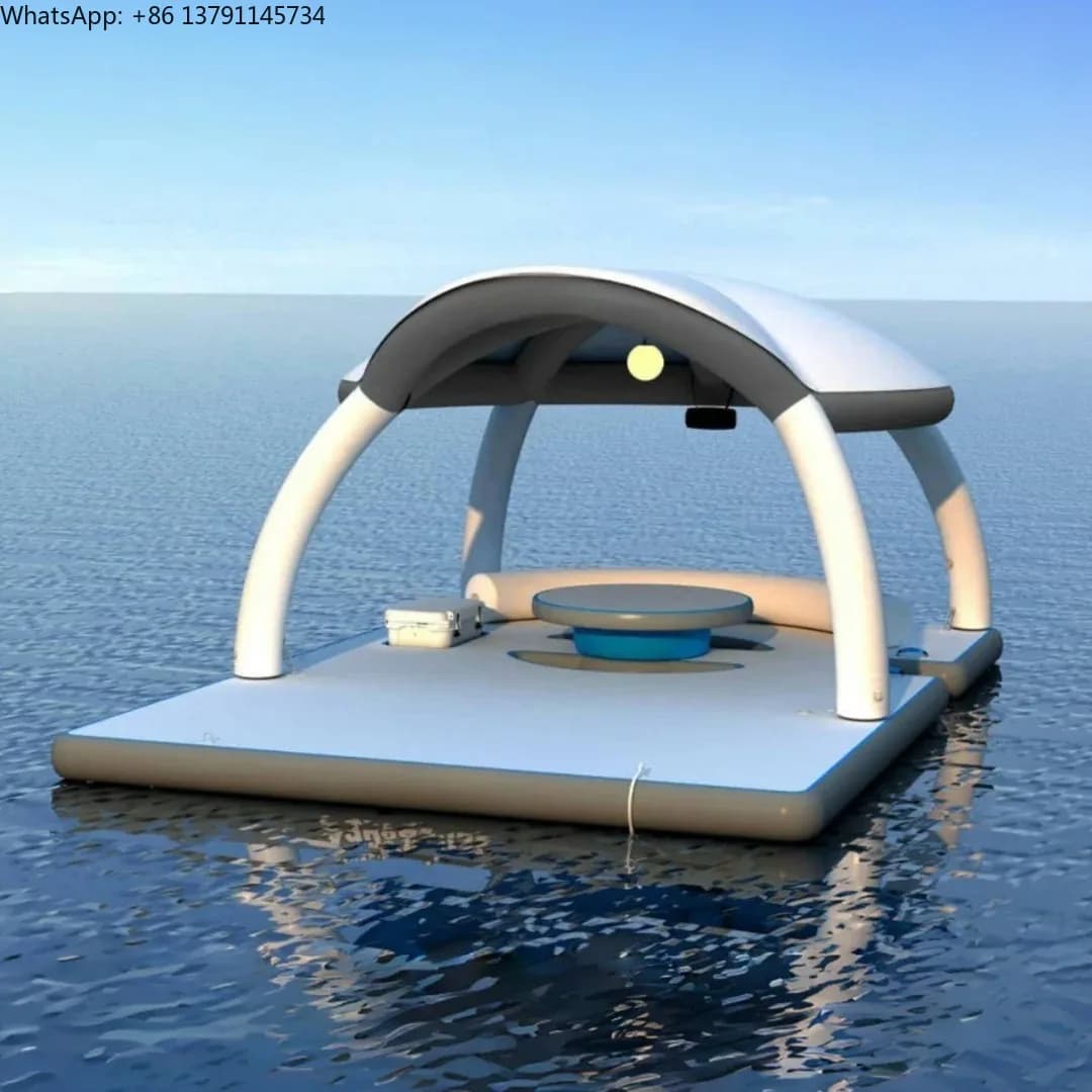 Water Platform Island  Leisure Floating Dock Yacht Dock Water Floating pool Bar  Park water Bar Banas