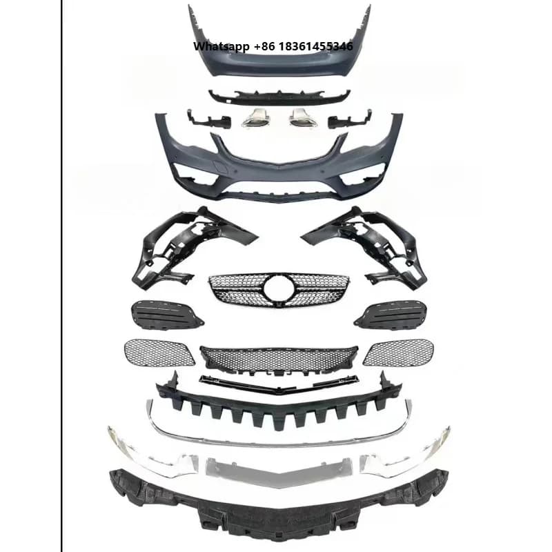 For E Class Coupe W207 E200 E260 2010-2013 to 2014-2017 Facelift With Front Rear Bumper Grille Lamps Hot selling Car Body Kit