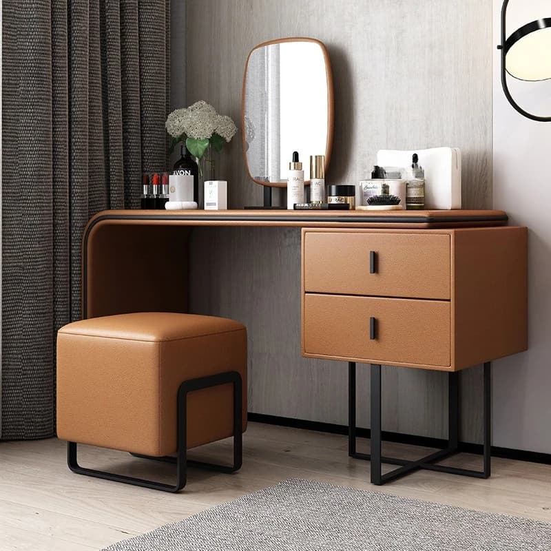 Bedroom dresser, makeup mirror, makeup stool, makeup table 0.8 meters, small dressing table, minimalist