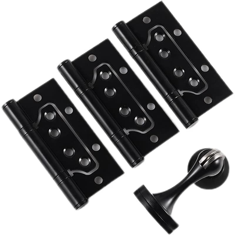 Stainless steel folding hardware door, hinged wooden door mother and child