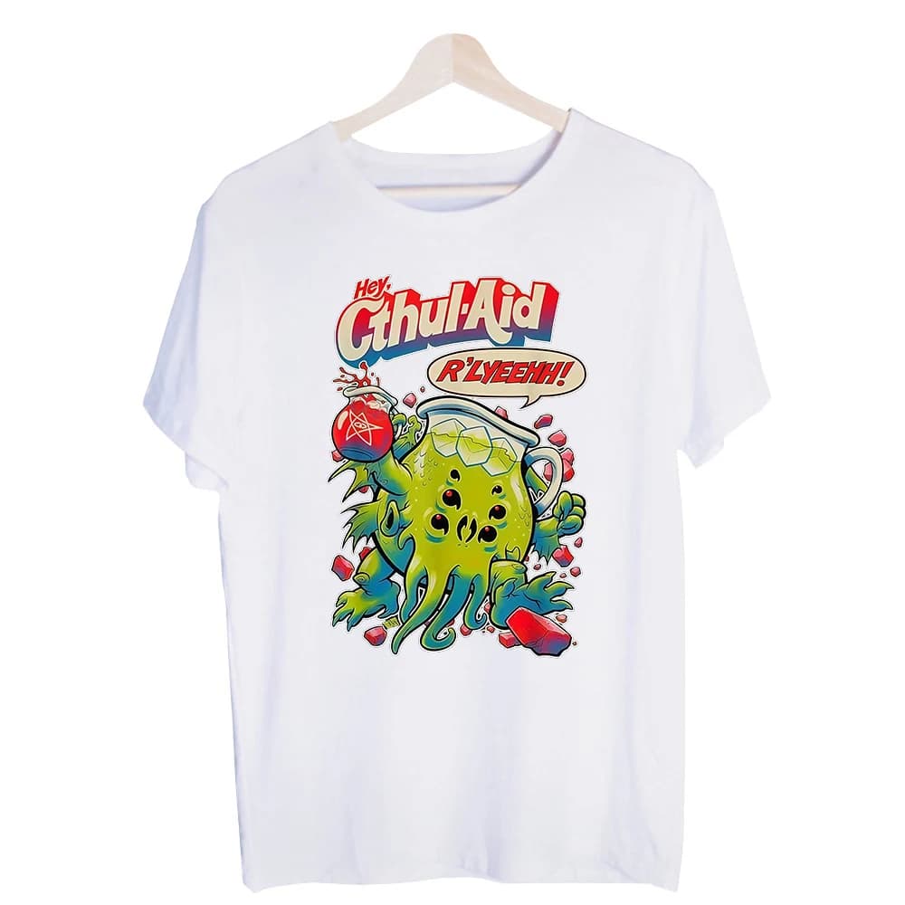 Men's Fantasy Creature Graphic Tee, Short Sleeve Crew Neck T-Shirt for Casual Streetwear and Everyday Outfits