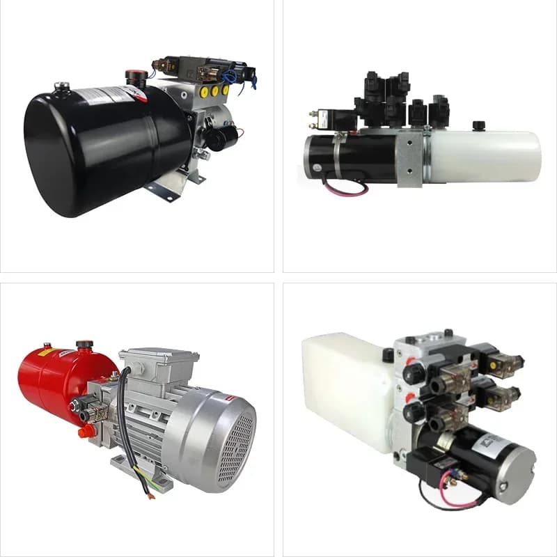 Double Acting Hydraulic Pack Mobile Portable Mini Power Units Hydraulic Power Pack Unit 220V Dc 12 Volt 24V 48V Pump Motor