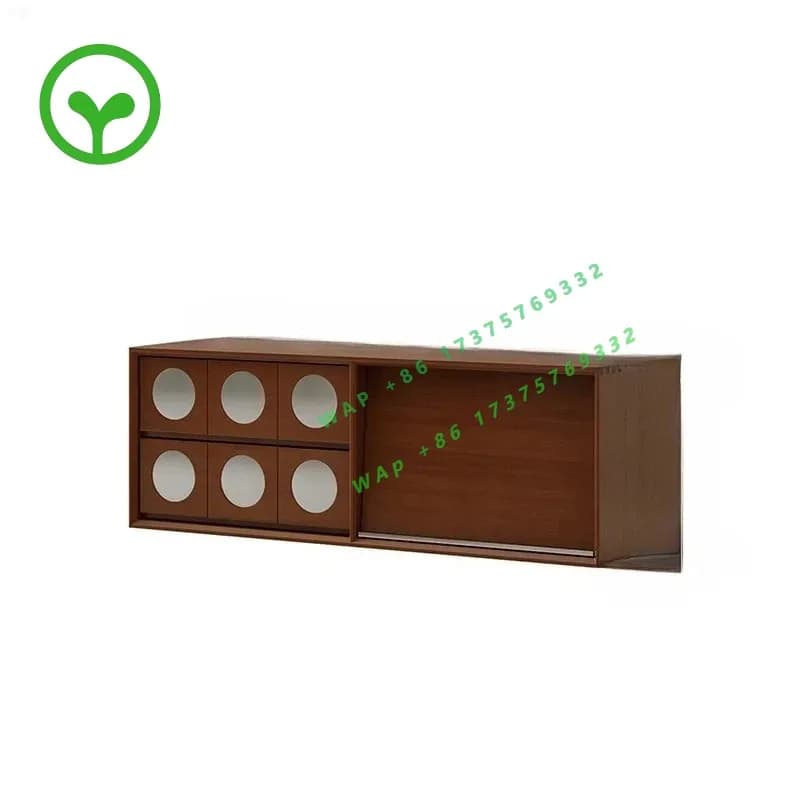 Solid wood combination TV cabinet,retro storage cabinet,locker integrated French floor-to-ceiling TV cabinet,medieval card door