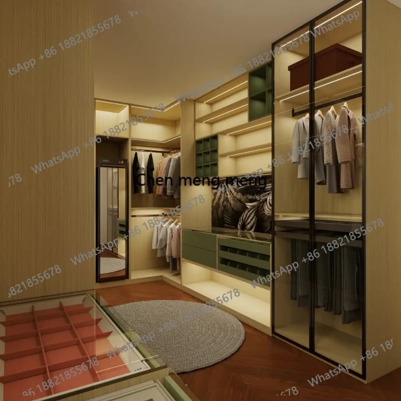 Customized Closet Showroom Closet Showroom Storage Cabinet Home Wardrobe Shopping Mall Display Cabinet