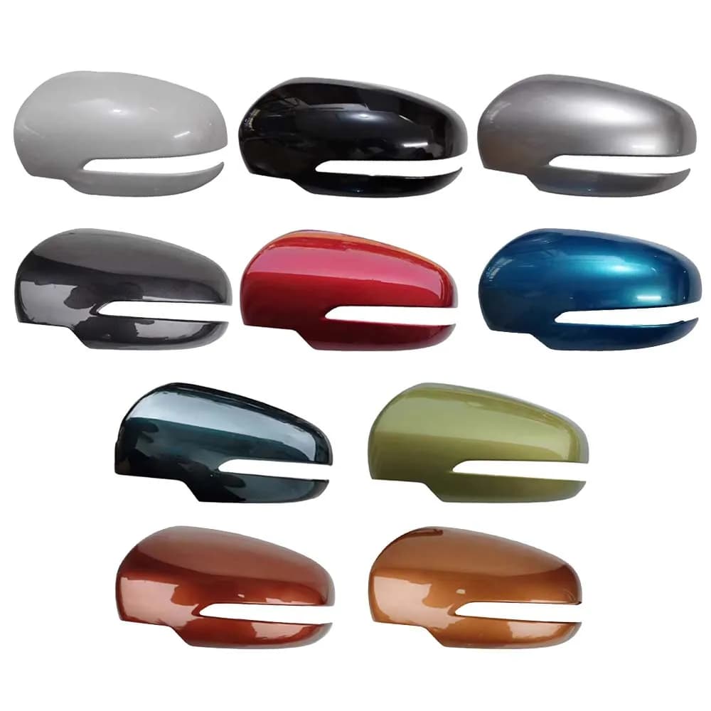 Protective Cover Door Mirror Shell For Suzuki Vitara 2005-2019 Lens Picture Frame Base Outer Cover Replace White Silver Green
