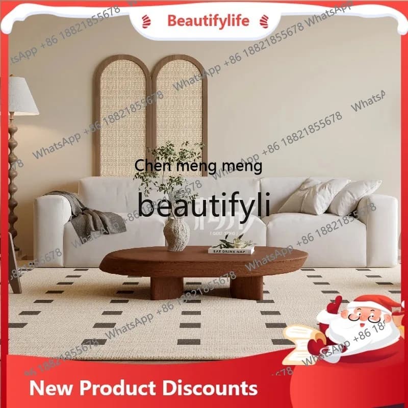 D178 d06 New Solid Wood Coffee Table for Living Room, Space-Saving, Vintage Style, Natural Wood Style