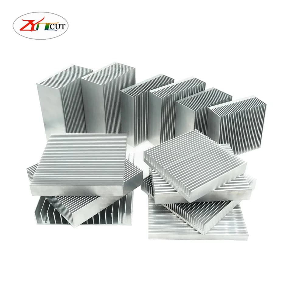 35 40 50 60 70 80 90 100mm Aluminum Heat Sink Power Amplifier Radiator High Power Dense Tooth Aluminum Profile Radiator