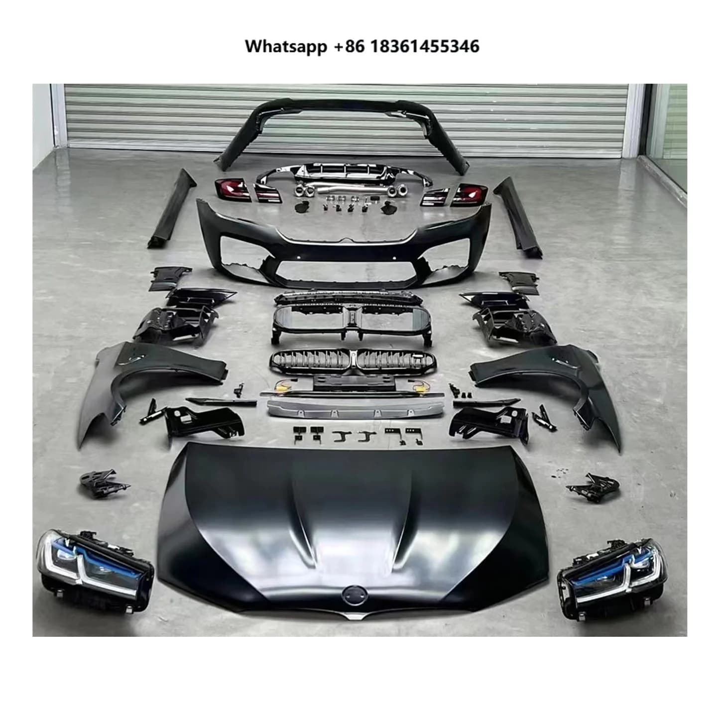 For F10 F18  Change Convert to G30 LCI M5 Look Body Kits Upgraded Facelift Car Conversion Bumper Bodykit