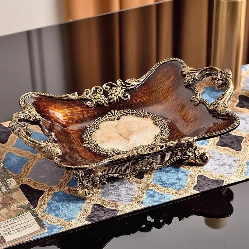 Shell Craftsmanship Classical Multi-functional Tissue Box Decorative Pumping Carton Remote Control Storage Box Ornament Resin