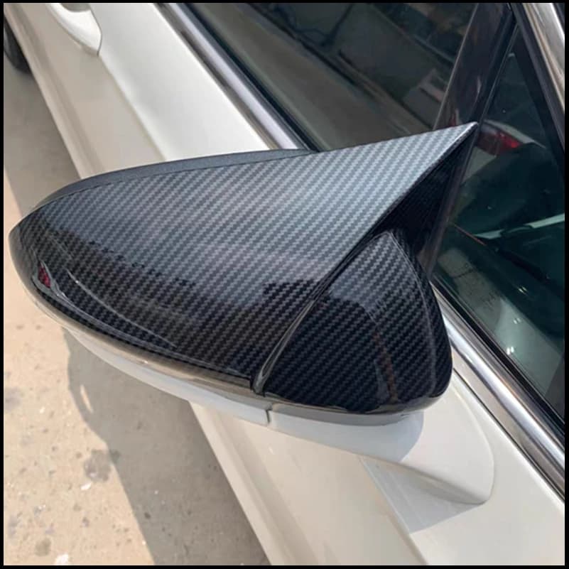 Car Styling For Ford Mondeo 2013-2019 Rearview Mirror Cover Caps Trim with Horn Car Styling Accessories Auto Parts for Vehicle E