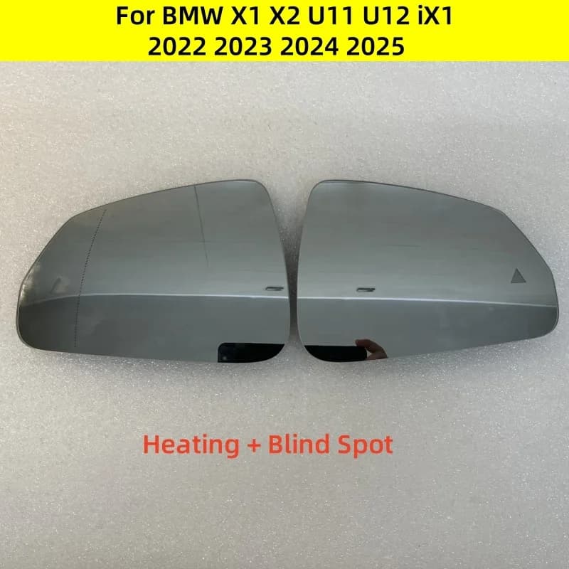 For BMW X1 X2 U11 U12 iX1 2022 2023 2024 2025 Auto Heated Blind Spot Warning Rear View Mirror Glass New