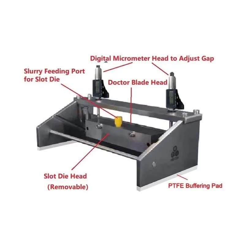 Hybrid Film Applicator Doctor Blade 250mm + Slot Die 200mm Head for Coating Machine HDS250D200