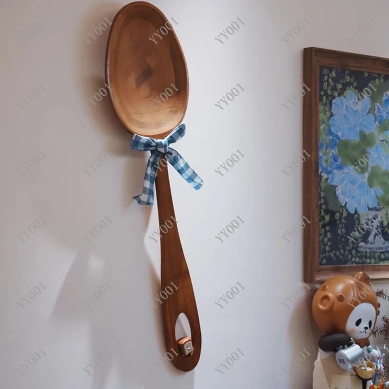 Oversized Spoon Fork Wall Decor for Restaurant Cafe Kitchen Western Restaurant Live Broadcast Props