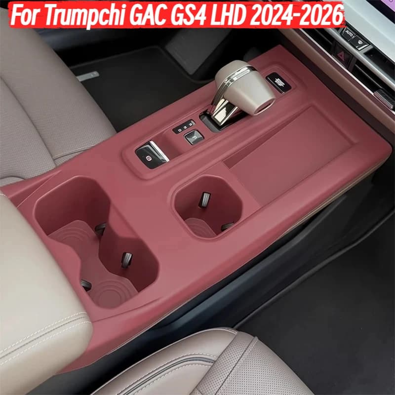 Central Control Panel Cover Storage Box Silicone Anti-Scratch Gear Shift Panel Accessories For Trumpchi GAC GS4 LHD 2024-2026