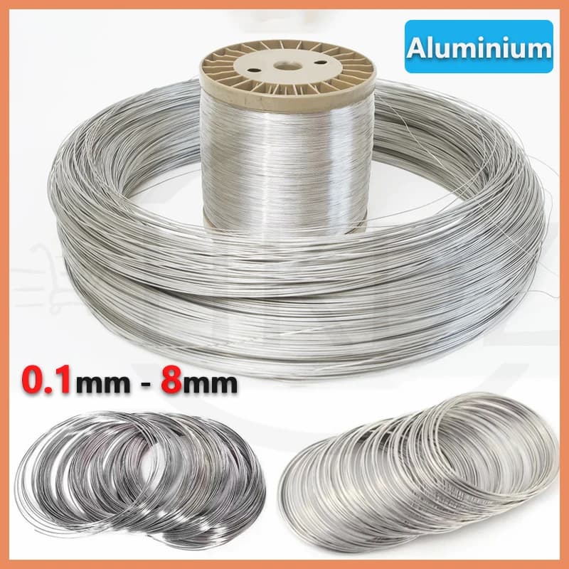 1m 5m 10m,99.99% High-Purity Aluminum Wire Diameter 0.1mm -8mm Experimental Scientific Research Industrial Aluminum Wire