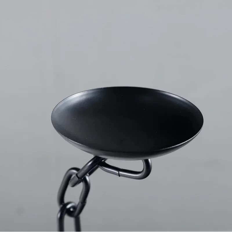 u11Metal Candle Holder Vintage Chain Candlestick Chain Candlestick Entangle Candle Stick Holder Home Decoration Accessories