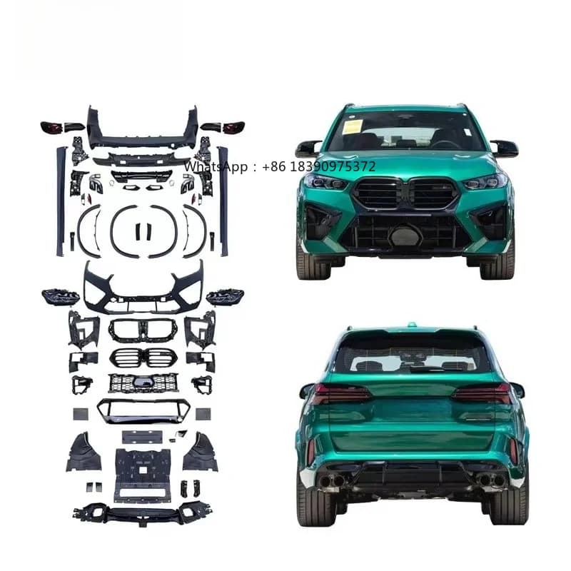 G05 Old to New X5M for 2019-2022 X5 G05 Upgrade 2024 X5M Bumper Side Skirt Headlight Taillight Fender Flare