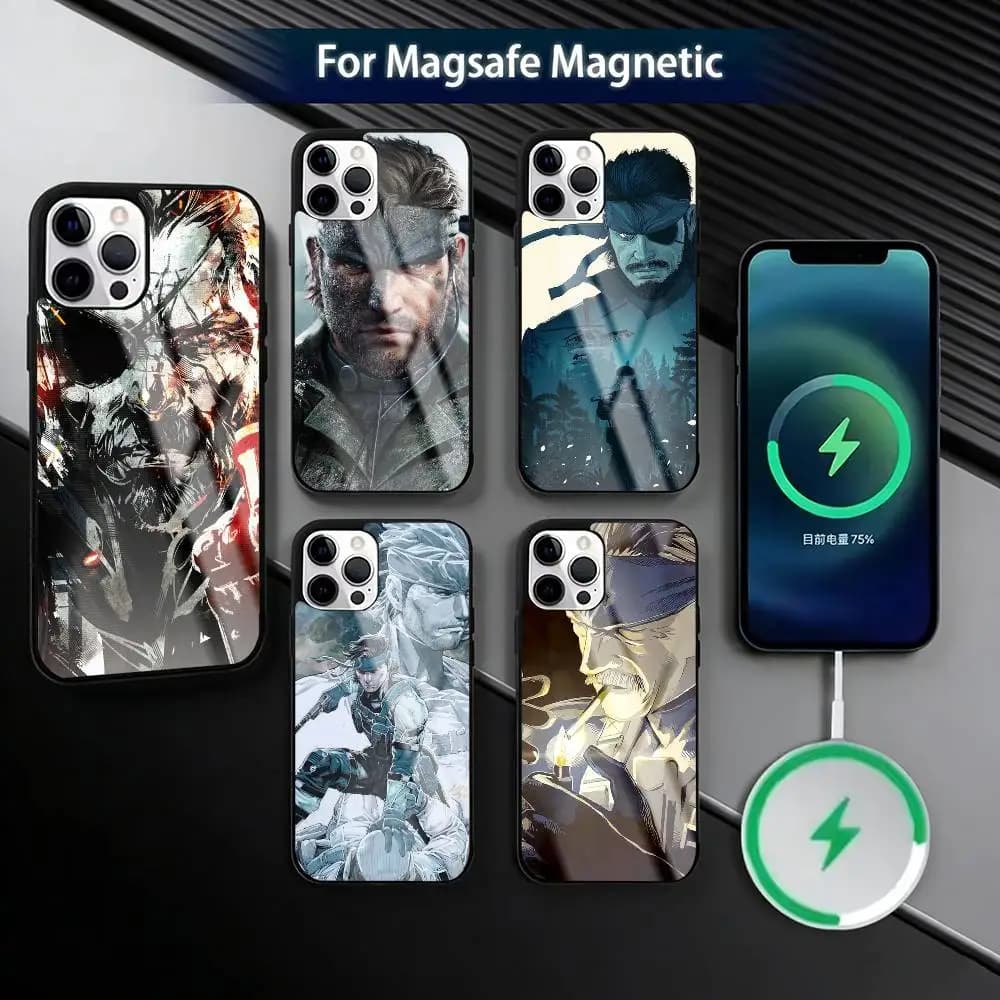 G-Game Metal Gear Solid  Phone Case For iPhone17,16,15,14,13,12,11 Plus,Pro Magnetic For Magsafe Wireless Charging