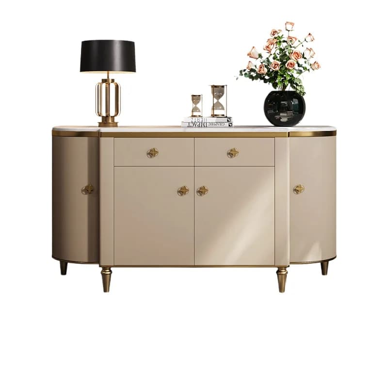LMM light luxury dining side cabinet modern natural marble luxury stone entrance shoe cabinet