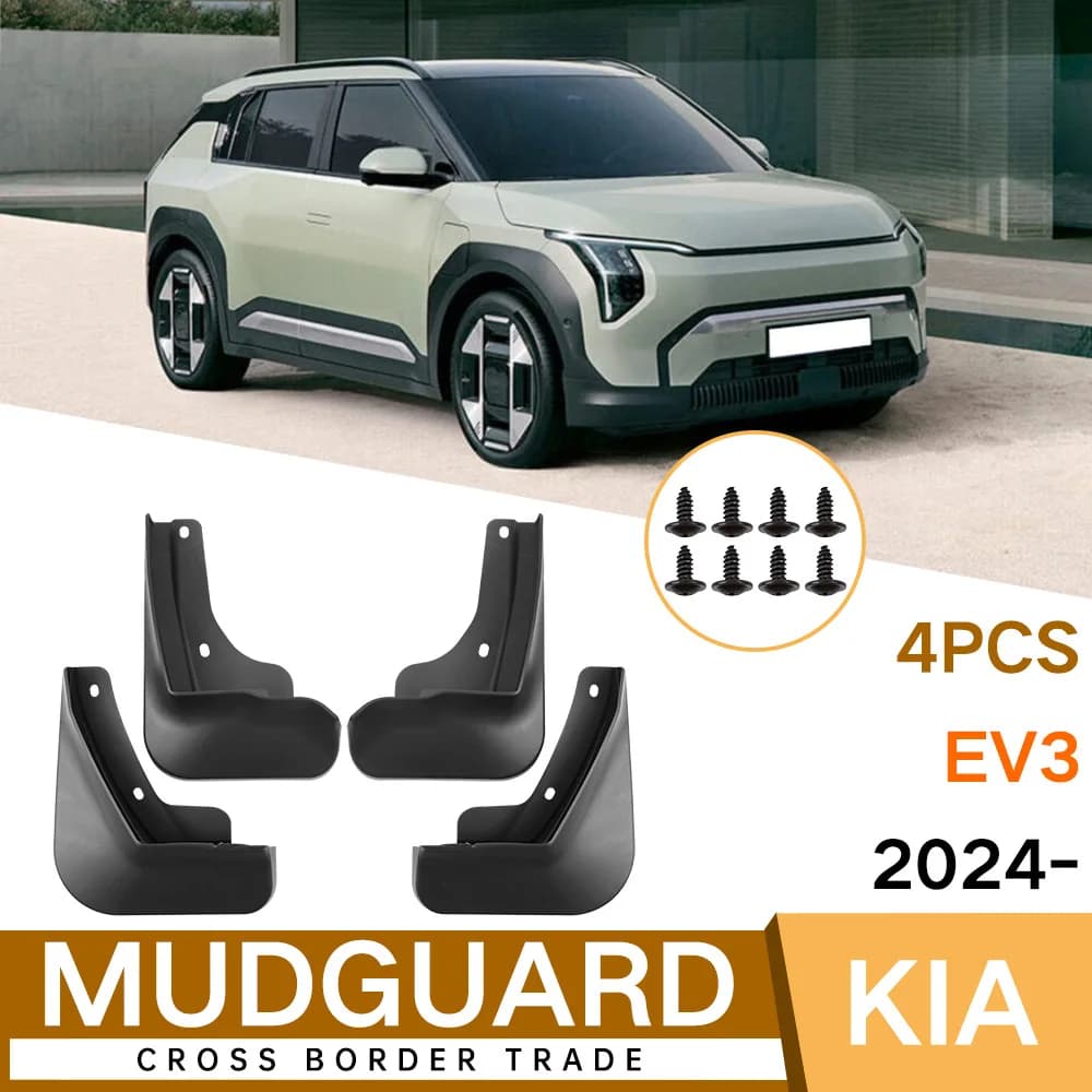 For Kia EV3 2024 Mud Flaps Custom Fit Splash Guards Front Rear Wheel Auto Exterior Decor Accessories