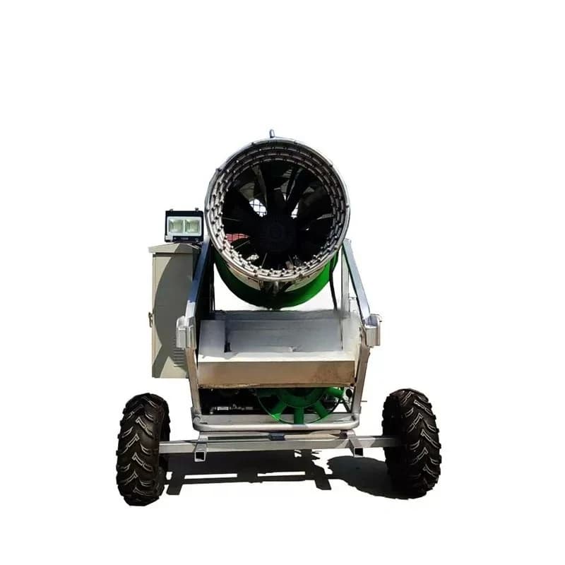 A chassis type large snow machine, saving time and effort, and a snow machine with a large amount of snow