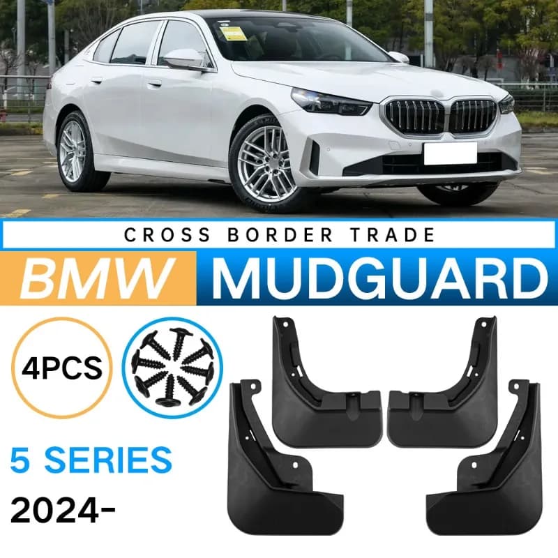 For BMW 5 Series G60/G68 2024 Mudguards Splash Guards Front Rear Wheels Fender Car Accessories 4Pcs Auto Parts