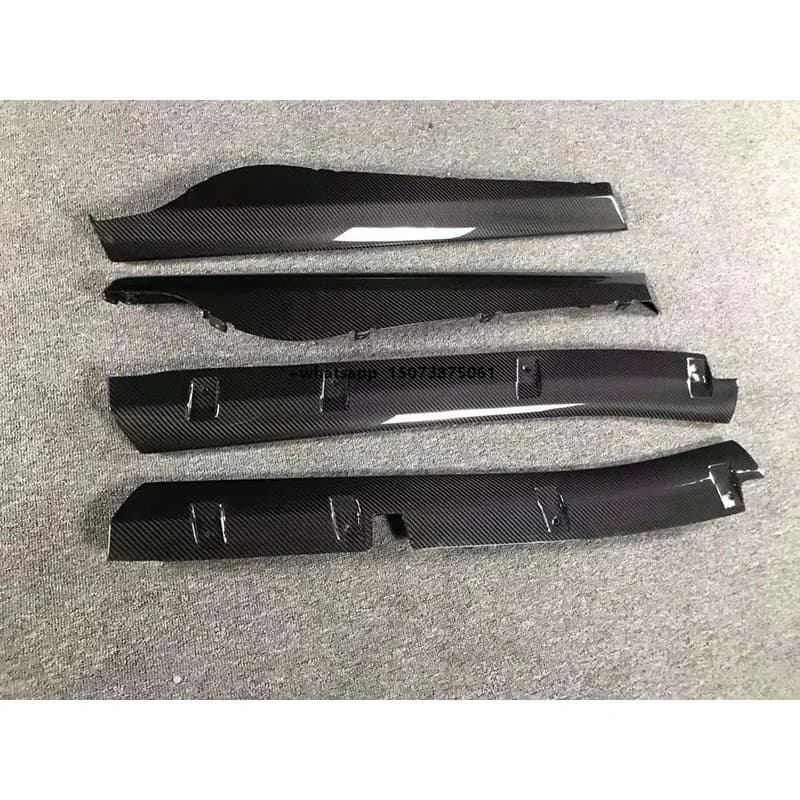 OEM Style Dry Carbon Fiber Car Exterior Parts Side Skirts for Mclaren 540C 570S 570GT 2015-2018 Carbon Front Skirts