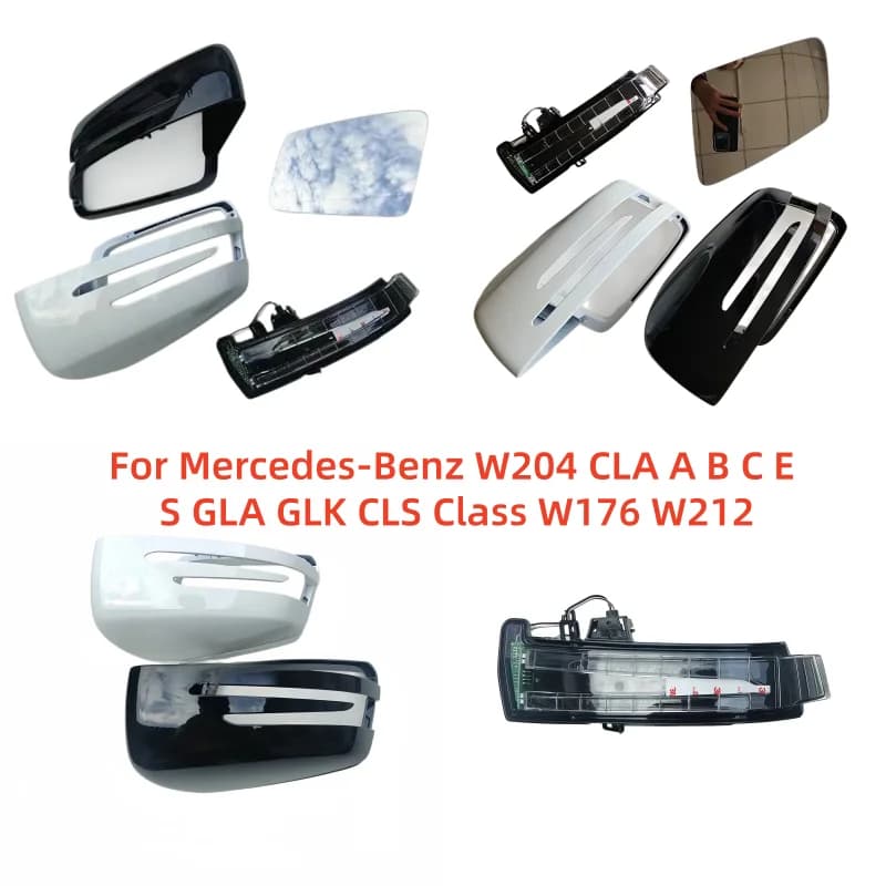 Heated Rear Mirror Cover Glass Turn Signal Light Bottom Lower For Mercedes-Benz W204 CLA A B C E S GLA GLK CLS Class W176 W212