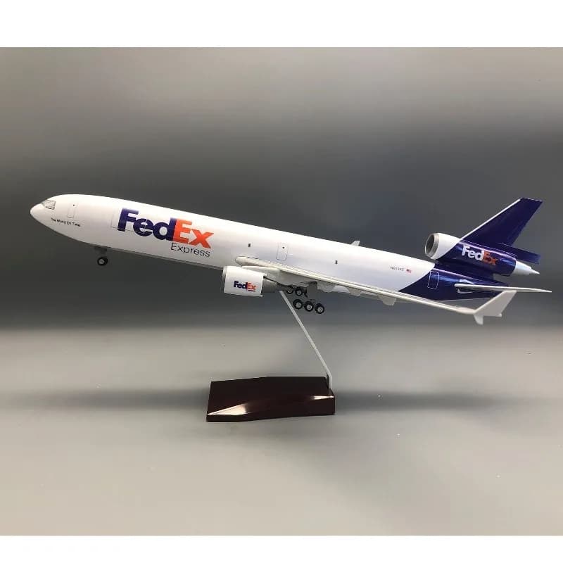 1:130 McDonnell Douglas MD-11 Federal Cargo Aircraft Model, Simulating Static Aircraft, Interior Decoration Crafts