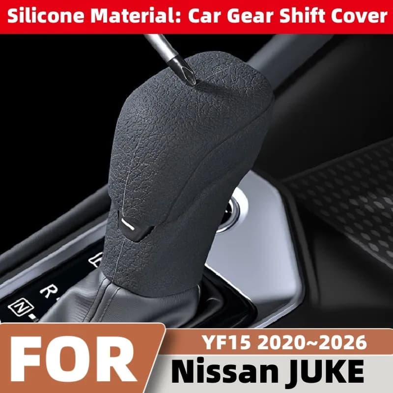 For Nissan Juke YF16 2020~2026 New Car Gear Shift Knob Lever Nonslip Cover Automatic Shifter Dustproof Case Interior Accessories