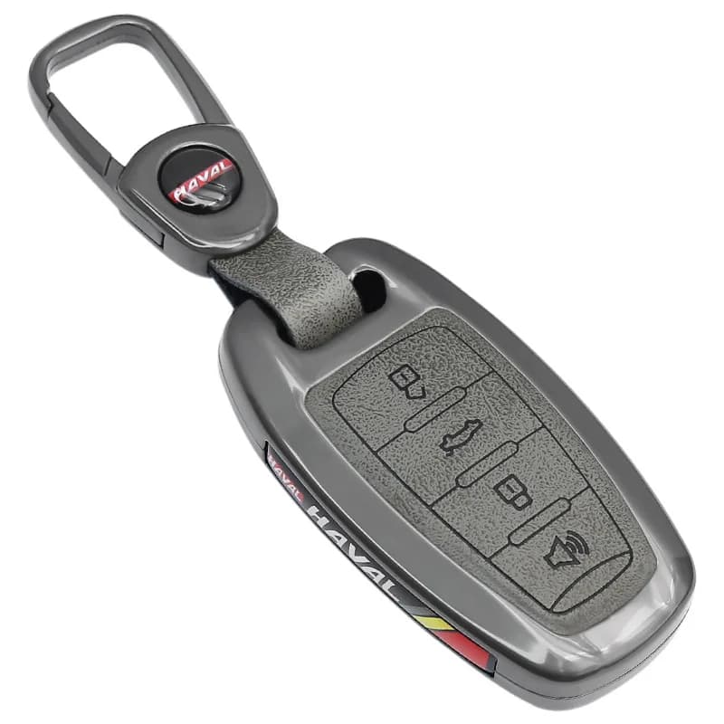 Zinc Alloy Key Cover Case for Haval H6 3rd Gen/Haval M6 Plus/Big Dog/H2/Chitu/H7/First Love/F7/H9 - Protective Key Fob Shell