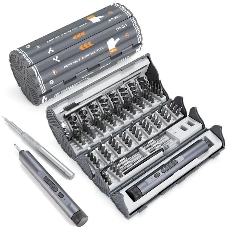 128 in 1 Repair Kit Magnetic Cordless Electric Screwdriver Bits Tools Set for Mobile Phone Repairing