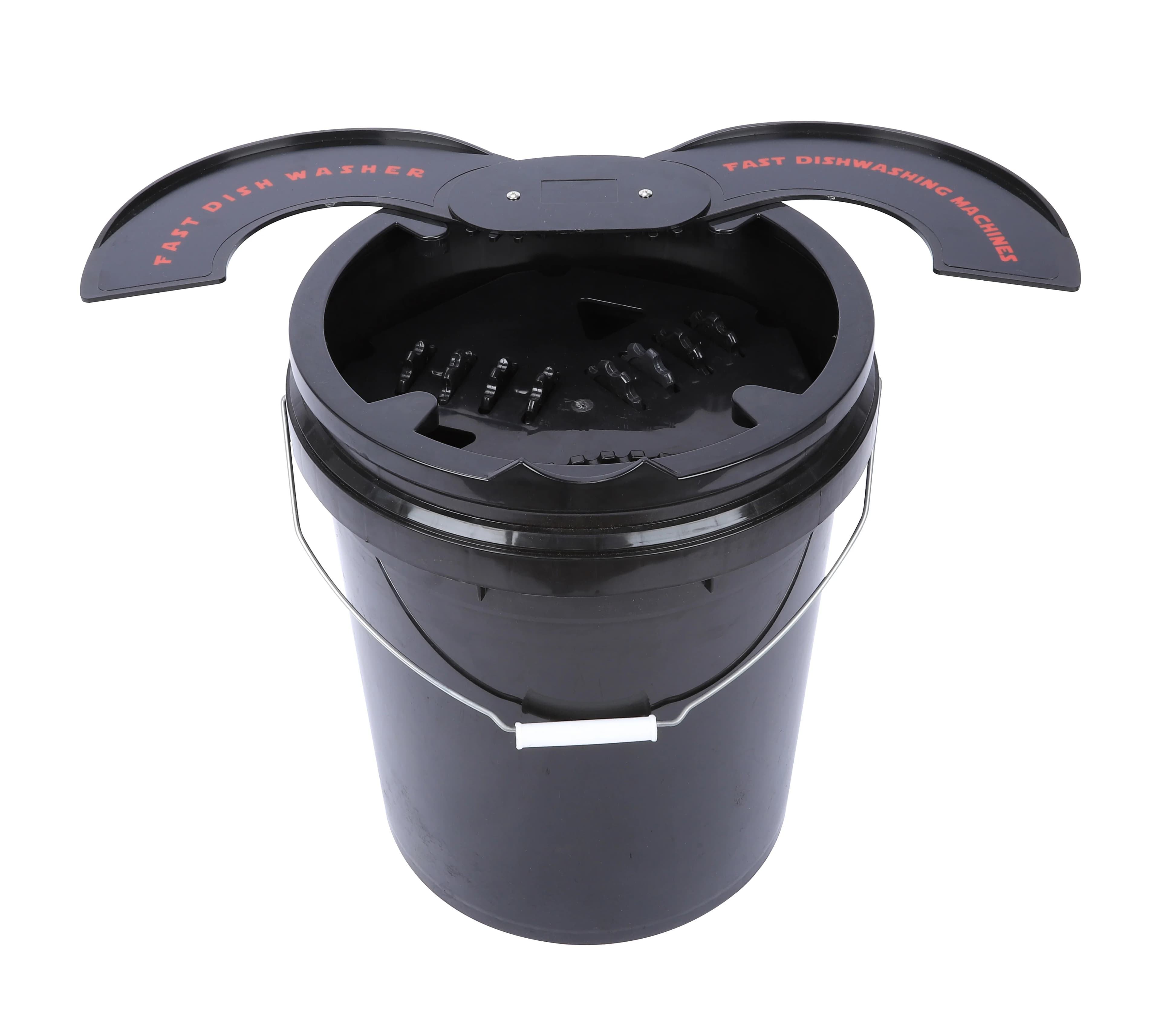 Car Polishing Pad Cleaner Bucket Rotary Cleaning System for Dual Action Buffer Pads