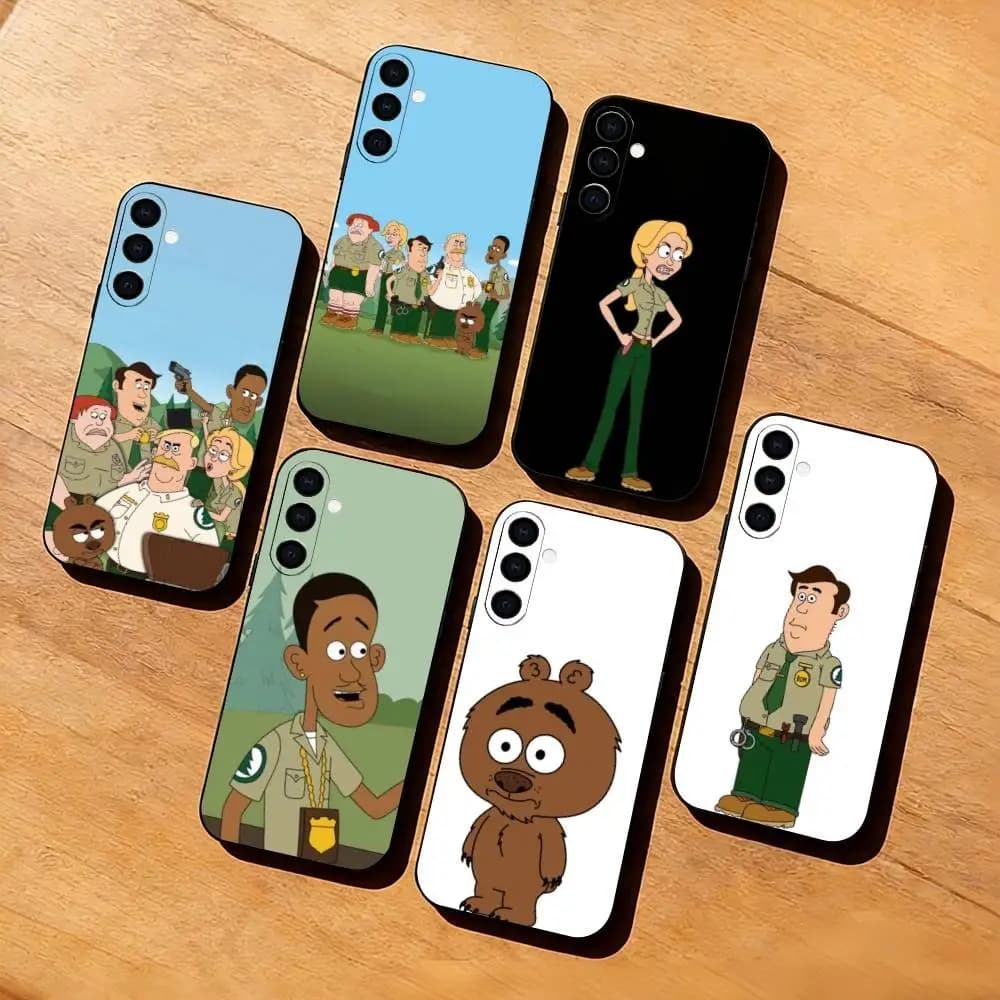 Comedy animation B-Brickleberry Phone Case Black Silicone Soft For Samsung Galaxy A73,A72,A71,A70,A53,A52,A51