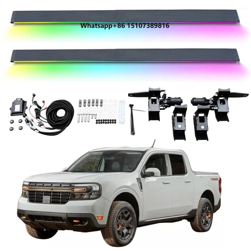 Automatic Electric Power Side Step Running Board LED Light for Maverick Crew Cab