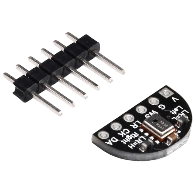 I2S Interface Microphone Module Low Noise High Sensitivity 140dB SPL 57dB SNR for Audio Collection Embedded Project Development
