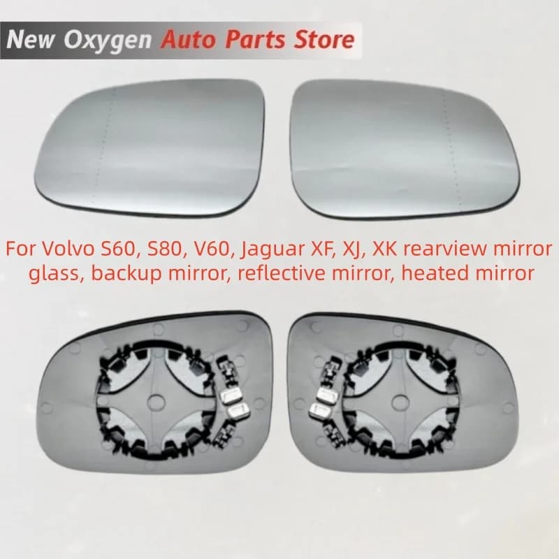 For Volvo S60, S80, V60, Jaguar XF, XJ, XK rearview mirror glass, backup mirror, reflective mirror, heated mirror