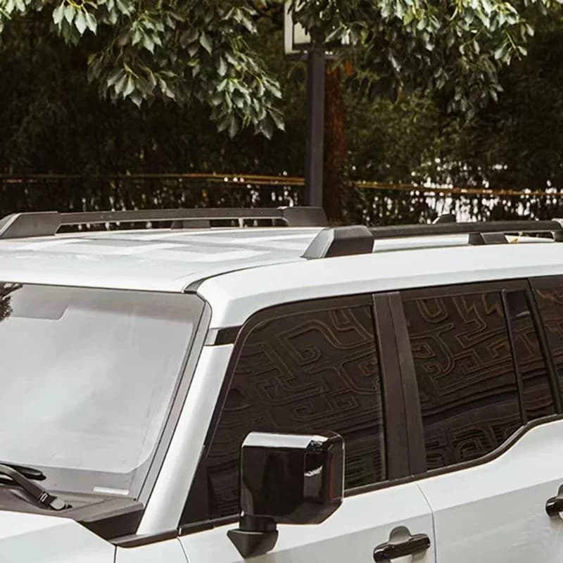 For Toyota Land Cruiser 250 LC250 J250 2024 2025 2026 Black Decorative Roof Rack Rails Luggage Carrier Bars Car Accessories
