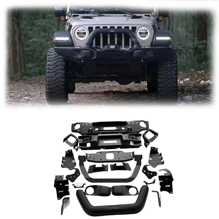 New Style Auto Body System 4x4 Auto Accessories Front Bumper for Jeep Wrangler JL JT