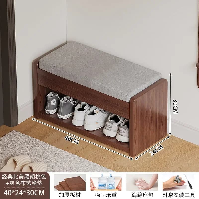y14- shoe changing stool can be sat at the entrance of the home shoe cabinet stool integrated into the door to wear shoe stool